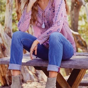 JOHNNY WAS SANTORINI BLOUSE